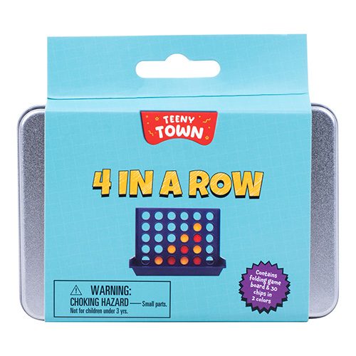 Teeny Town - Connect 4 In a Row Game in Travel Tin