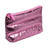 Shiny Pink Travel Cosmetic Clutch Bag