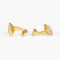 Tateossian Yellow Gold Plated Bullseye Semi Precious Cufflinks
