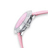 Carat Watch Diamond Shaped Watch With Leather Band - Pink