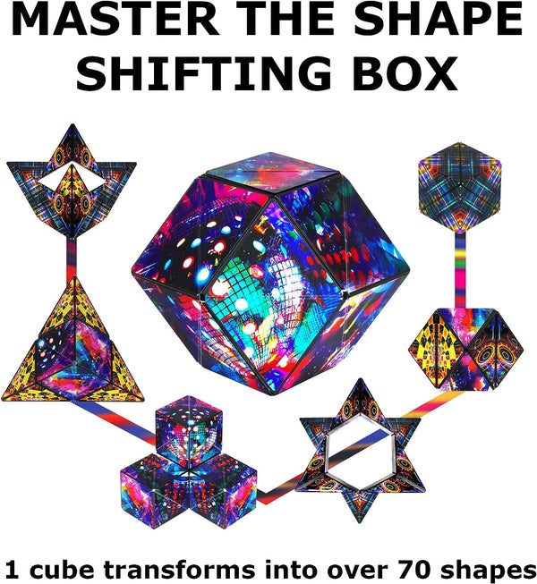 SHASHIBO Shape Shifting Box - Art Series - Disco Plaid