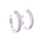 Baguette CZ Hoop Earrings Itsallagift