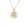 Gold Necklace With Flower Embossed Design Itsallagift