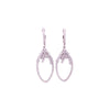 Hanging Teardrop Styled Earrings With CZ Stones Silver Itsallagift