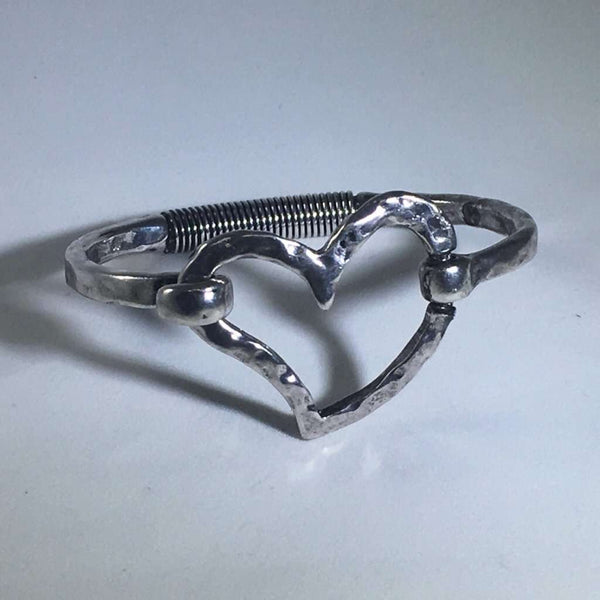 Metal Heart Bangle Itsallagift
