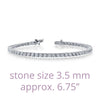 LAFONN Classic 3.5 mm Tennis Bracelet 67 Itsallagift