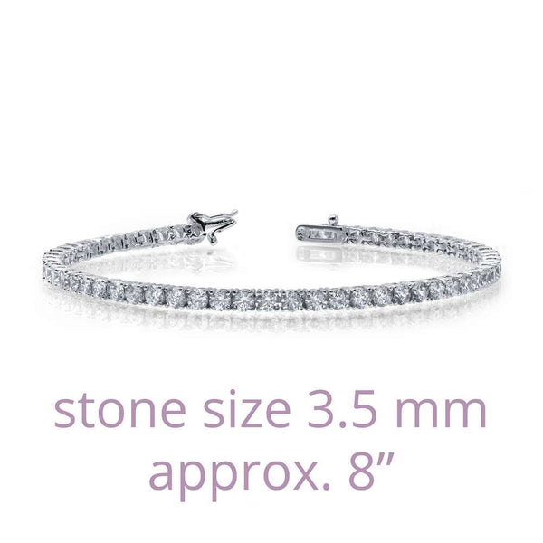LAFONN Classic 3.5 mm Tennis Bracelet 80 Itsallagift