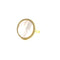 Round Ring With Mother Of Pearl Center And White CZ Halo - 2 Colors Available! Gold / Size 7 Itsallagift