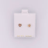 Small Heart Rose Gold Center Earrings Itsallagift
