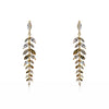 Leaf Drop Earrings With High Quality CZ Stones & Gold Finish (Nickel & Lead Free)