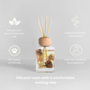Botanical Flower Reed Diffuser with Wooden Top - Peony & Roses
