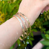 Gold Filled Syrian Style Hammered Bangle - Teen / Adult
