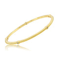 Gold Plated CZ Station Rope Bangle