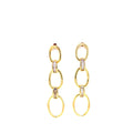 3 Chain Hanging Earring with Baguette Loops Itsallagift