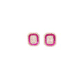 Colored Baguette Earrings
