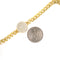 Cuban Link Chocker Necklace with Pave Circle