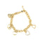 Gold Heart Charm Bracelet