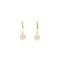 Huggie Hoop with Hanging Smiley Earrings