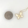 Small Offset Butterfly Necklace