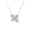 Pave Flower Necklace