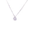 Small CZ Cluster Flower Necklace