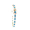 14K Gold Plated Turquoise and CZ Tennis Bracelet