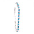 Turquoise and CZ Tennis Bracelet