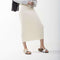 Long Midi Tube Skirt Seasonal Colors Vanilla / X-Small Itsallagift