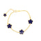 Clover Flower Bracelet Navy Itsallagift