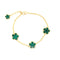 Clover Flower Bracelet Green Itsallagift