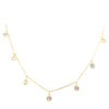 CZ By The Yard Chocker Necklace Gold Itsallagift