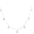 CZ By The Yard Chocker Necklace Silver Itsallagift
