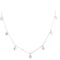 CZ By The Yard Chocker Necklace Silver Itsallagift