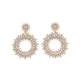 Dressy Pave Door Knocker Earrings - 2 Colors Available! Gold Itsallagift