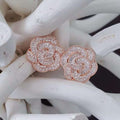 Italian CZ Baguette Flower Earrings - 3 Color Options Itsallagift