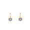 Flower Enamel Children's Huggie Earrings Blue Itsallagift