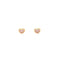 Gold Heart Stud Earrings With CZ Stones And Screw Back Post - 3 Colors Available! Pink Itsallagift