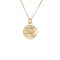 Gold Necklace With Flower Embossed Design Itsallagift