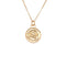 Gold Necklace With Flower Embossed Design Itsallagift