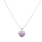 Gradient Purple Pave Heart Necklace Silve Itsallagift