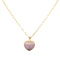 Gradient Purple Pave Heart Necklace Gold Itsallagift