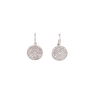 Hanging Earrings With Pave Circle Design - 2 Colors Available! Itsallagift