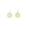 Hanging Earrings With Pave Circle Design - 2 Colors Available! Itsallagift