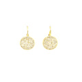 Hanging Earrings With Pave Circle Design - 2 Colors Available! Itsallagift