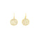 Hanging Earrings With Pave Circle Design - 2 Colors Available! Itsallagift