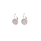 Hanging Earrings With Pave Circle Design - 2 Colors Available! Silver Itsallagift
