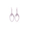 Hanging Teardrop Styled Earrings With CZ Stones Silver Itsallagift