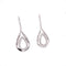 Hanging Teardrop Styled Earrings With White CZ Stones - 3 Color Options Available! Itsallagift