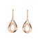 Hanging Teardrop Styled Earrings With White CZ Stones - 3 Color Options Available! Itsallagift