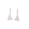 Hanging Triple Daisy Earrings With CZ Stones Itsallagift